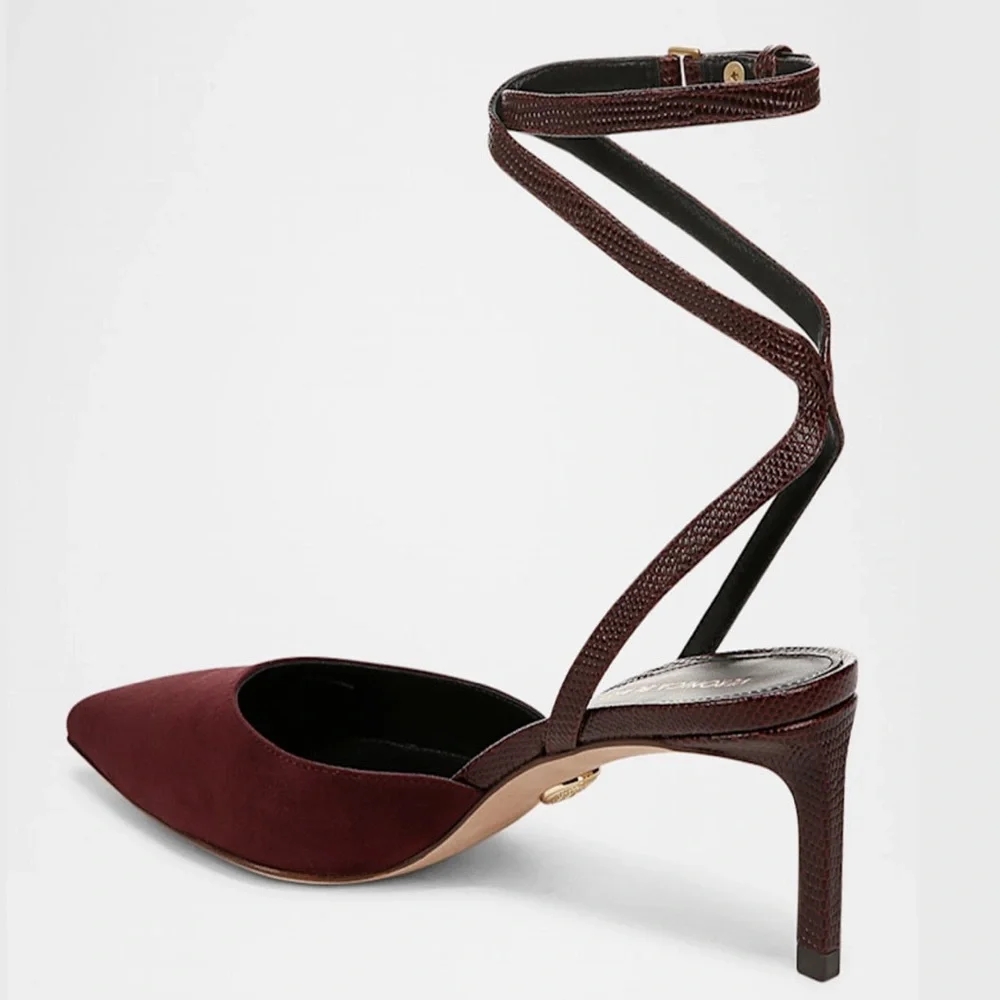 VERONICA BEARD Leather Colette Pumps